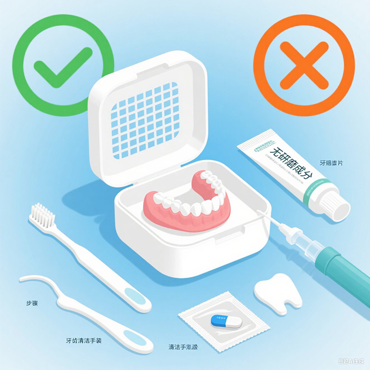 刷牙≠真干凈！牙醫(yī)親授義齒“紅毯護理儀式”：3步讓假牙重生般透亮|成都義齒廠家