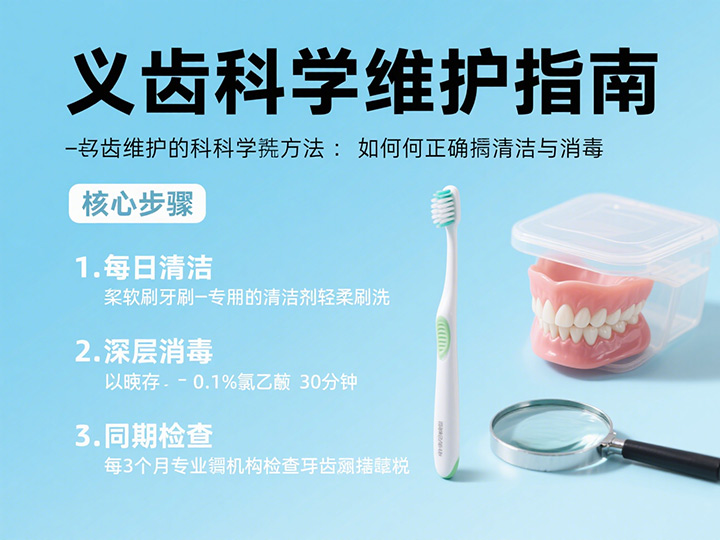 義齒維護的科學(xué)方法：如何正確清潔與消毒？|成都義齒廠家